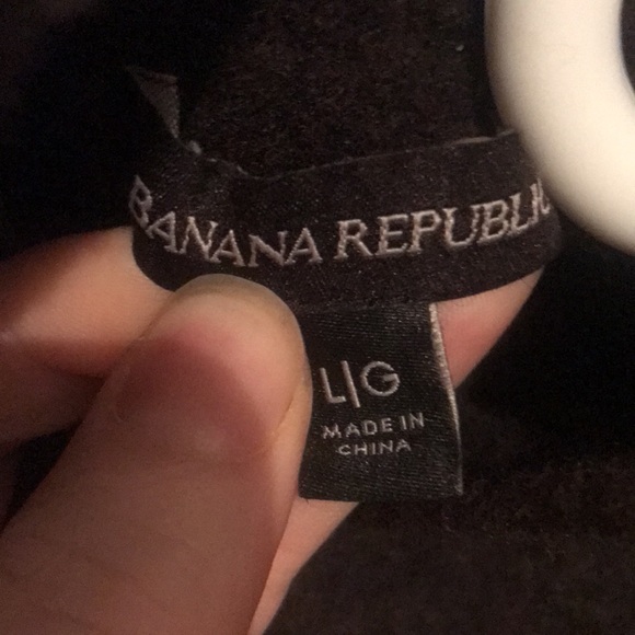 Banana Republic Dark Brown Boucle Popover Wool/Yak Hair Hoodie 👌 - Picture 3 of 7